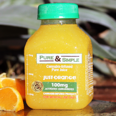 Just Orange Juice (8oz) [100mg] pure and simple halo infusions