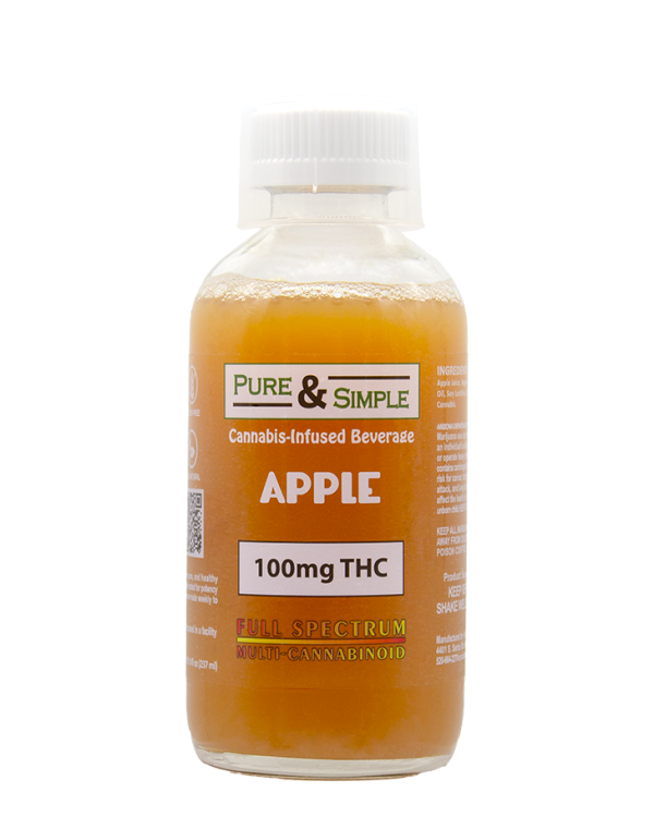 Pure Simple RTD Apple with dosing cup- STOCK - Halo Infusions