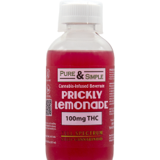 Pure Simple RTD Prickly Lemonade with dosing cup - STOCK - Halo Infusions