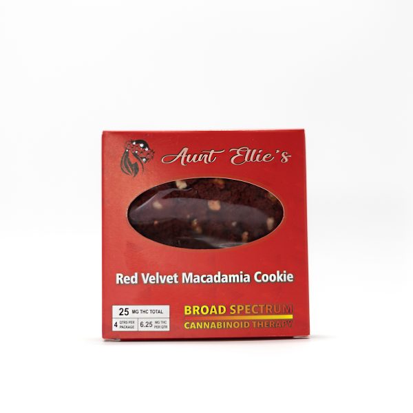 Aunt Ellies Red Velvet Macadamia Cookie