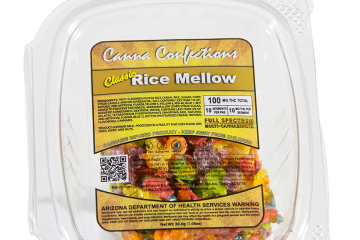 Canna Confections Rice Mellow 100mg - STOCK - Halo Infusions. best edibles in arizona