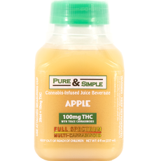 Pure Simple Apple Juice with dosing cup2 - STOCK - Halo Infusions2. tucson edibles