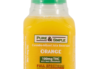 Pure Simple Orange Juice with dosing cup - STOCK - Halo Infusions2. tucson edibles