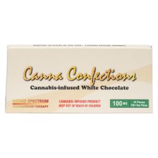 canna confections white chocolate bar 100mg
