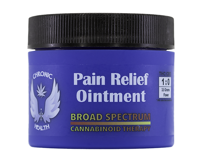 Chronic Health THC Pain Relief Ointment 35g 2oz - Stock - Halo Infusions. best topicals in arizona