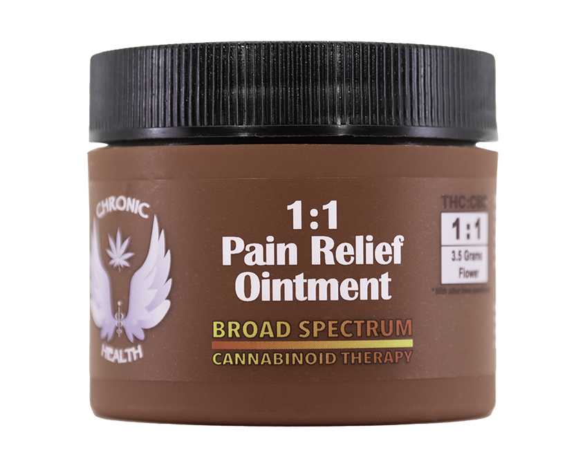 THC CBD Pain Relief Ointment 35g 2oz - stock - Halo Infusions. best pain relief topical in arizona