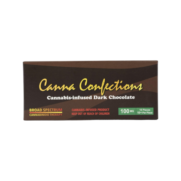 Canna Confections Dark choc, 100mg