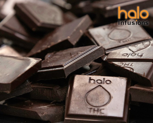 launching new product, halo infusions, 500mg chocolate bar, canna confections