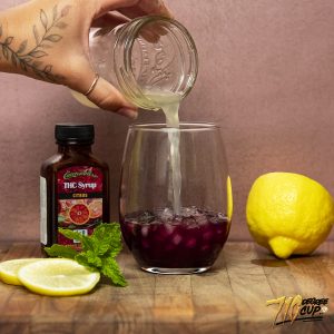 10-minute mocktail, Cannabliss Citrus Syrup, halo infusions