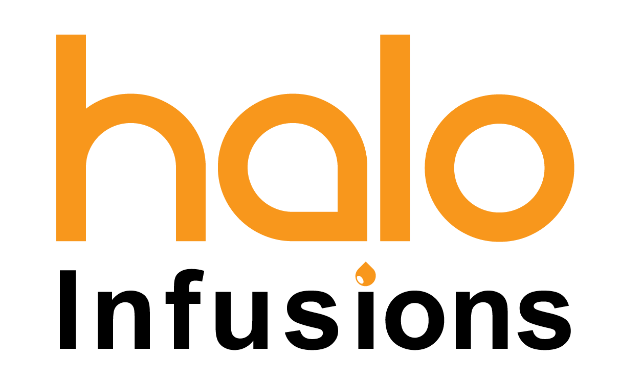 Halo Logo-OrgBlack-stacked. full spectrum