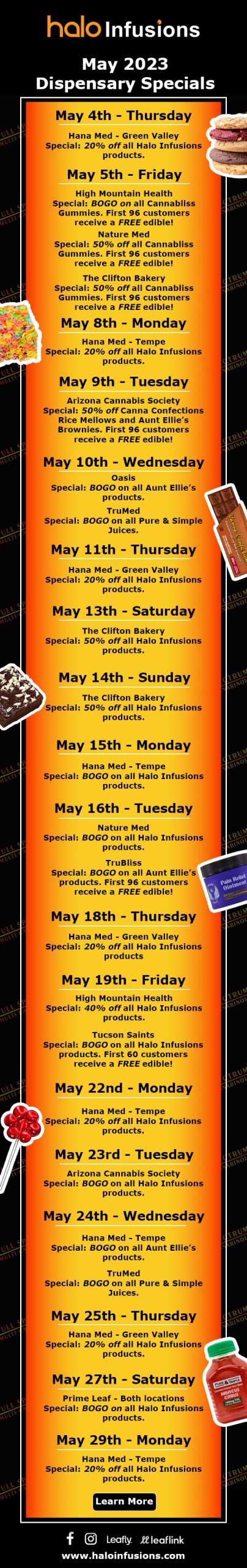 Halo Infusions May 2023 Dispensary Specials