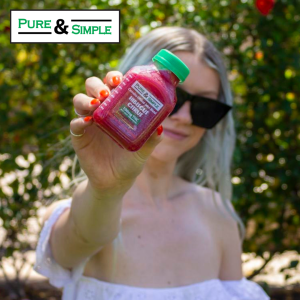 Embrace the vibrant flavors Pure Simple Hibiscus Citrus juice Halo Infusions
