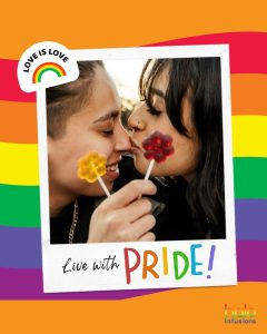 Love is love, Canna Confections Flower Pops PRIDE month Halo Infusions