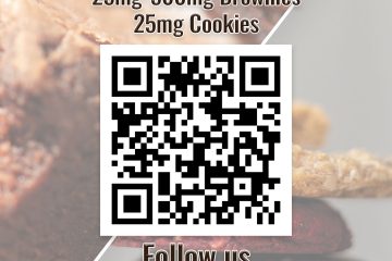 Aunt Ellie's we bake you happy, 25-500mg brownie, 25mg cookies, Halo Infusions