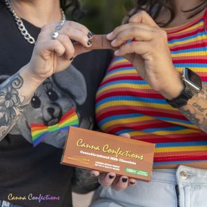 Satisfying Snap Canna Confections 100mg Milk Chocolate PRIDE Halo Infusions