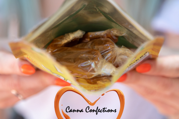 Sweet Highs Canna Confections Vanilla Caramels 10-pack Bag 100mg Halo Infusions