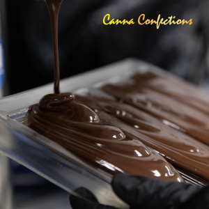 hypnotic pour Canna Confections chocolate pour Halo Infusions
