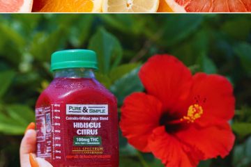 Heavenly Hibiscus Pure & Simple Hibiscus Citrus 100mg medicated juice Halo Infusions
