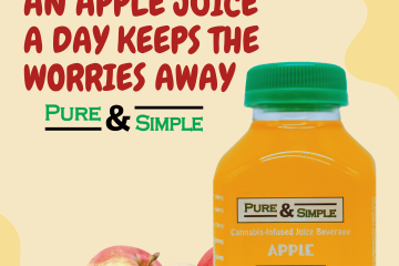 Fast-Acting Apple Juice Pure Simple Apple Juice Graphic Halo Infusions