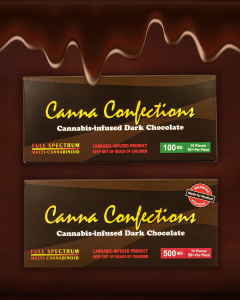 Elevate Your Senses Canna Confections Choc Halo Infusions. best edibels in arizona. tucson edibles