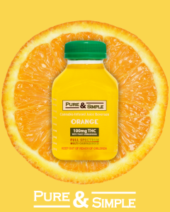 Orange You thirsty Pure Simple Orange graphic 100mg juice Halo Infusions