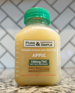 Crisp Apple Chilled Pure Simple apple juice kitchen counter Halo Infusions