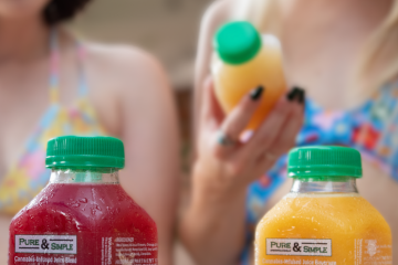 Stay cool, stay hydrated Pure Simple juice pool party Halo Infusions