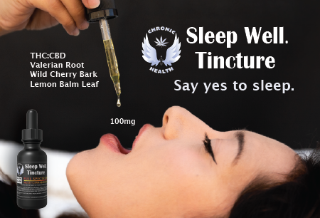 Chronic Health Sleep Well Tincture product card FRONT Halo Infusions