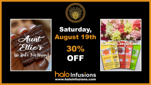 Halo Infusions August 2023 dispensary specials
