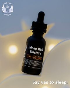 Finally Over Chronic Health Sleep Well tincture release say yes to sleep Halo Infusions. Tucson edibles