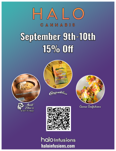 September dispensary specials and promos. Tucson edibles on sale. Halo Infusions, Arizona's Largest Infusions kitchen