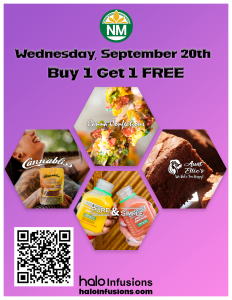 Nature Med Wednesday September 20th BOGO on all Halo Infusions. Tucson edibles