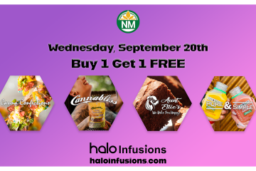 Nature Med Wednesday September 20th BOGO on all Halo Infusions products. tucson edible, promos, September specials