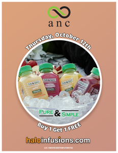 October Dispensary Specials 2023 ANC Thursday October 12th Pure Simple BOGO Halo Infusions