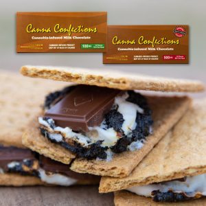Ditch the Ordinary Bar Canna Confections Milk Chocolate Smores 101723. best edibles in arizona. tucson edibles