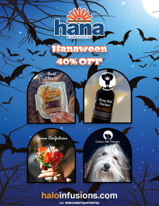 October Dispensary Specials 2023 Hana Med Hanaween 40 OFF October Halo Infusions products