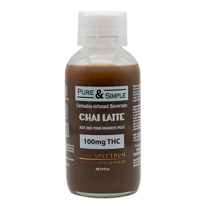 Pure Simple Chai Latte 100mg - stock - Halo Infusions