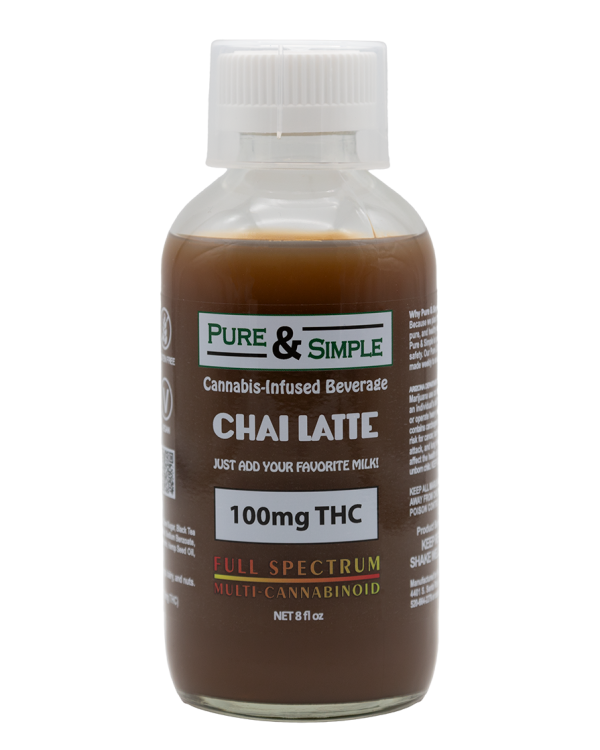 Pure Simple Chai Latte 100mg - stock - Halo Infusions