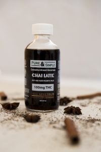 Pure Simple Chai Latte with ingredients - Halo Infusions