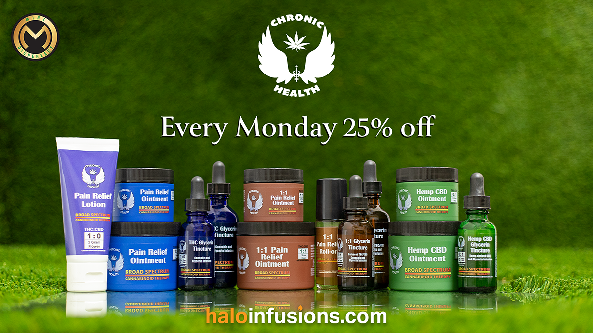 The Mint Every Monday 25% OFF Chronic Health The Mint 25 off Chronic Health October Halo Infusions