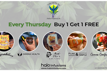 Valley of the Sun Every Thursday BOGO Valley of the Sun BOGO on all Halo Infusions products Digital Ad. best edibles in arizona. tucson edibles