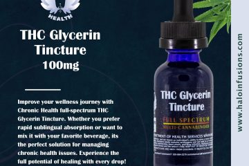 Relief Today Chronic Health featured THC Glycerin Tincture Halo Infusions. full spectrum. best edibles in arizona. Tucson edibles