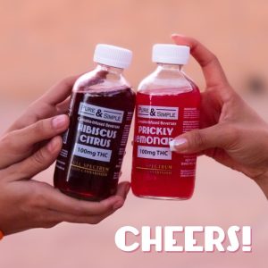 Cheers To Health and Happiness Pure Simple Cheers. full spectrum. halo infusions. best edibles in arizona. tucson edibles