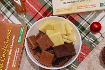 High Quality Canna Confections All Chocolate Christmas Table. Halo Infusions. full spectrum. best edibles in arizona. tucson edibles