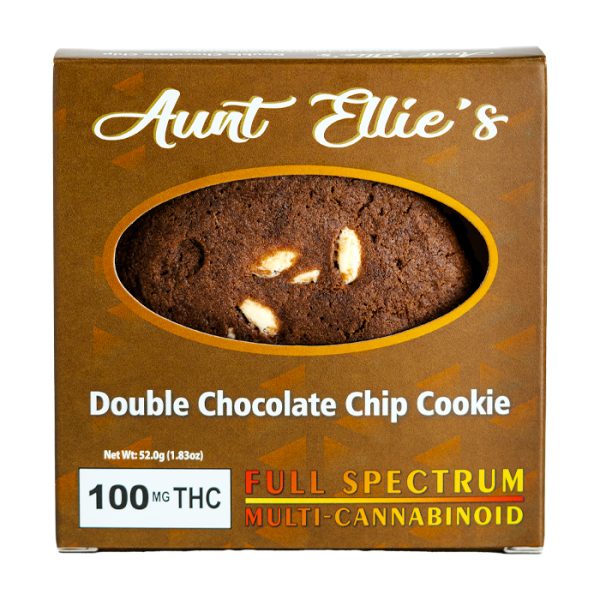 Aunt Ellie's 100mg THC Double Chocolate Chip Cookie Full Spectrum