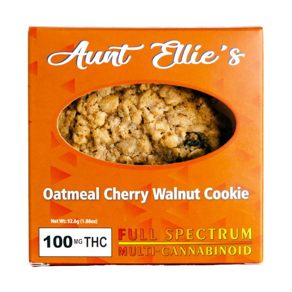 Aunt Ellie's 100mg THC Oatmeal Cherry Walnut Cookie
