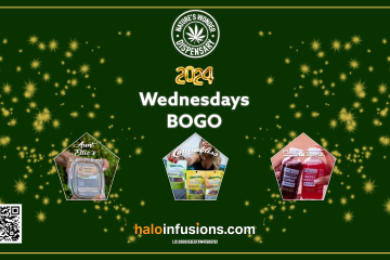 Natures Wonder Weds BOGO on Halo Infusions. january 2024 dispensary specials. best edibles in arizona. tucson edibles